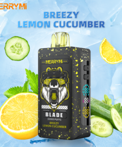 Direct B2B merchant distribution for MerryMi Blade 30000 Puffs Lemonade Cucumber Mint 10-pack cartons