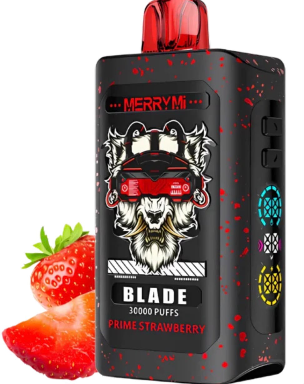 merrymi-blade-30k-prime-strawberry-wholesale.jpg MerryMi Blade 30000 Puffs Prime Strawberry disposable vape bulk wholesale Germany Poland Europe