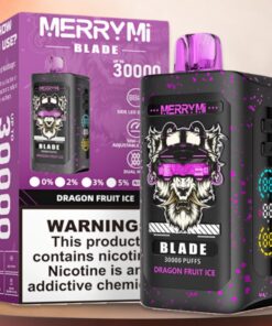 Order MerryMi Blade 30000 Puffs Dragon Fruit Ice 10-pack display box wholesale price Europe distributor