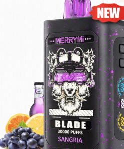 Order MerryMi Blade 30000 Puffs Sangria 10-pack display box wholesale price Europe distributor